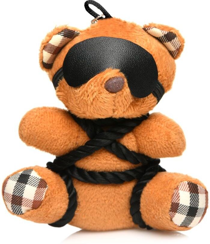 Master Series Porte-clés Peluche Teddy Bear en tenue Bondage