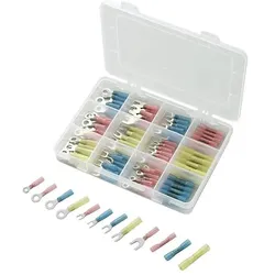 Tru Components, Kabelverbindung, Quetschverbinder-Sortiment 104 Teile