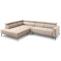 SOMETA Ecksofa Monterrey Stoff Beige
