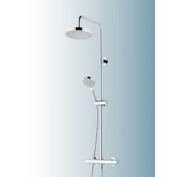 Schulte  DuschMaster  Rain  III  Modern  Classic  Chromoptik  mit  Thermostat  und  Kopfbrause  rund