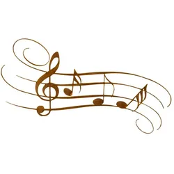 Rost-Deko "Musiknoten" aus Metall, 30,5 x 13,5 cm