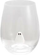 Storied Home Hand-Blown Glass Ghost Stemless Wine Glasses
