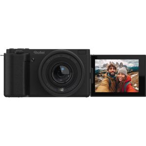 Rollei Compactline 10x Flip Screen Kompaktkamera, 2,88 Zoll Display, 10x optischer Zoom, CMOS Sensor, 4K, 8 MP