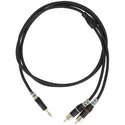 Sommer Cable HBA-3SC2-0150l Stereo Mini-Klinke auf 2 x Cinch 1,5 mtr. - Y-Kabel
