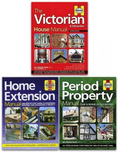 J H Haynes & Co Ltd Haynes Property Manual 3 Books Collection Set Home Extension The Victorian House Period Property