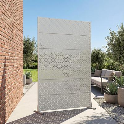 Dovelina Palace Metal Privacy Screen Panel Free Standing