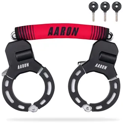 AARON Bolt Handschellenschloss für E-Scooter - Hochsicherheits-Design - Rot