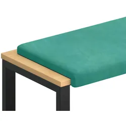 vidaXL Bankkissen Samt Türkis Tiefe 35 cm