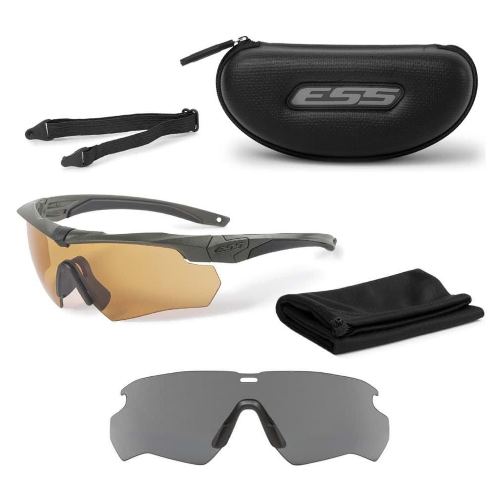 Ess Matthias Ballistic Glasses Crossbow 2LS Anti-Fog Hi-Def Bronze & Smoke Gray (62759278)