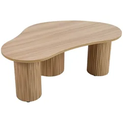 Oviala Business Couchtisch aus MDF mit beigem Melamindekor