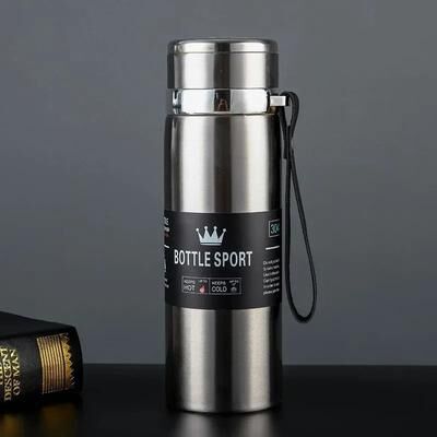Uplifted Finds Stainless Steel Thermal Water Bottle For Hot And Cold Drinks silver 800 Ml