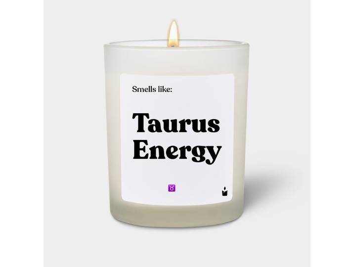 Duftkerze Weiss Woody Smells like: Taurus Energy