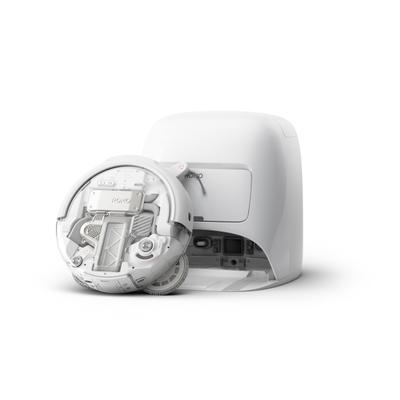 DJI Saugroboter "DJI ROMO A", weiß (transparent), B:35cm H:10cm T:35cm, Saugroboter, Transparenter Saugroboter mit weißer Station und App-Steuerung