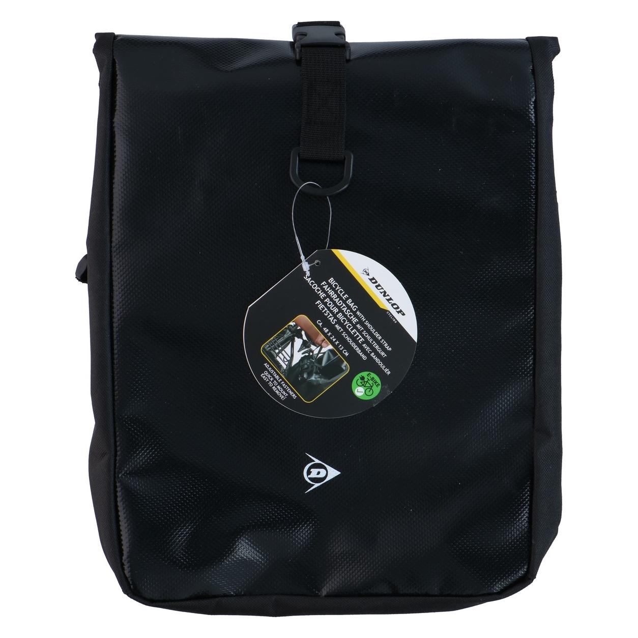 Dunlop Fahrradtasche 14l Wasserabweisend 48x24x13cm (14 l, Gepäckträgertasche) (67056032)