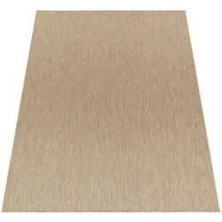FLACHWEBTEPPICH, einfarbig, aus Polypropylen, Beige, 160 x 220 cm