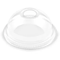 Domdeckel (rPET) mit Öffnung für Becher Ø78mm