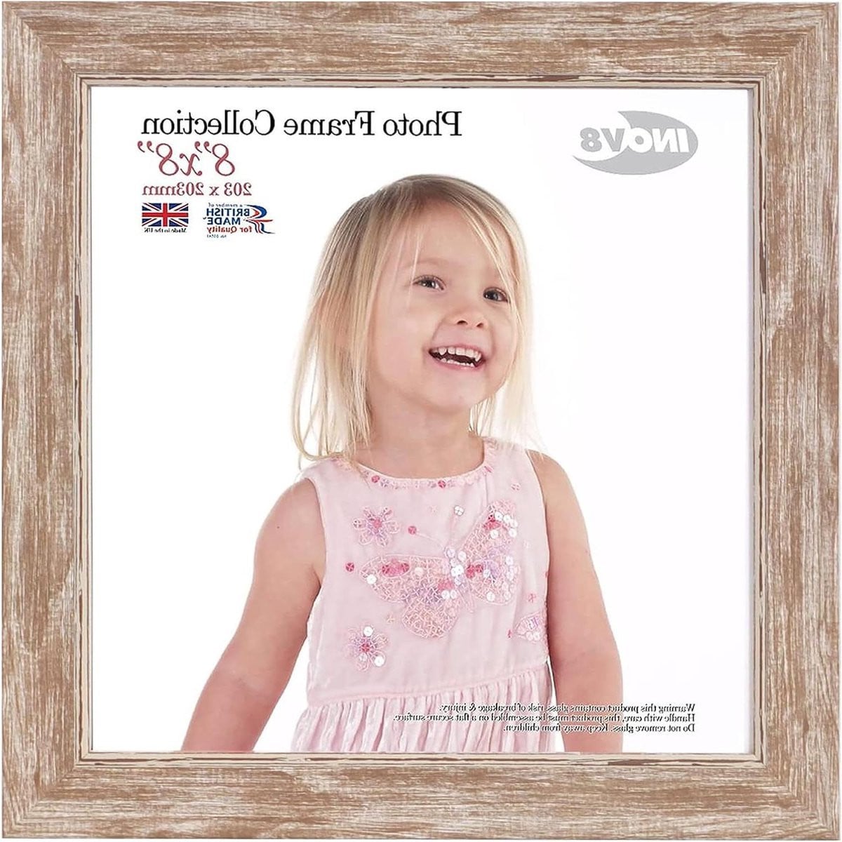 Fotolijst Hout Walnoot - Muurdecoratie - 8x8 inch