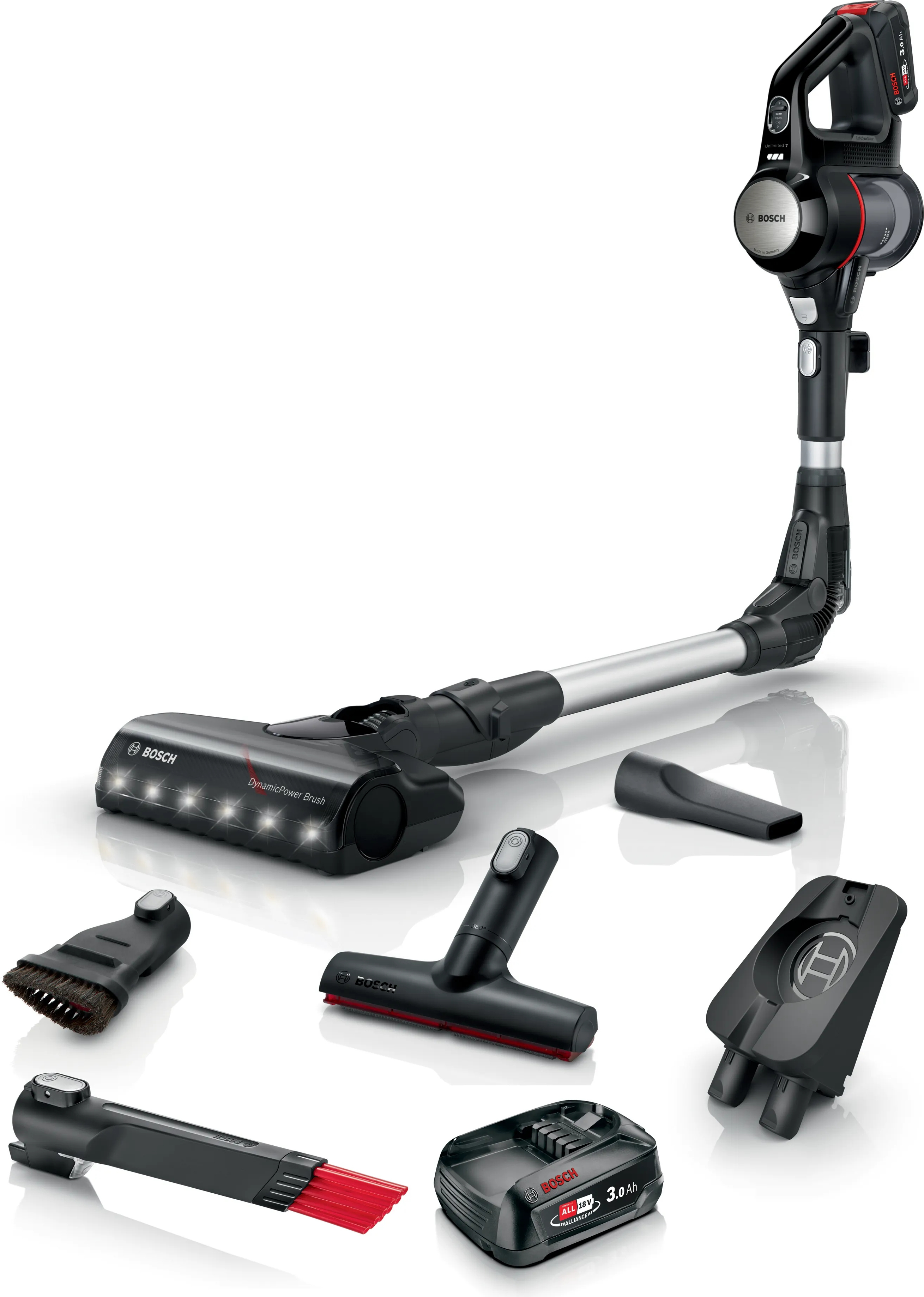 Bosch BCS712XXL, Stabstaubsauger, Beutellos, Schwarz, 0,3 l, Trocken, Filterung