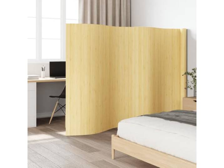 Raumteiler aus natürlichem Bambus, 600 cm breit, 165 cm hoch Nur für den Innenbereich, atmungsaktiver Bambus, geruchsarm, wasserabweisend, leicht zu reinigen, vielseitiges Design