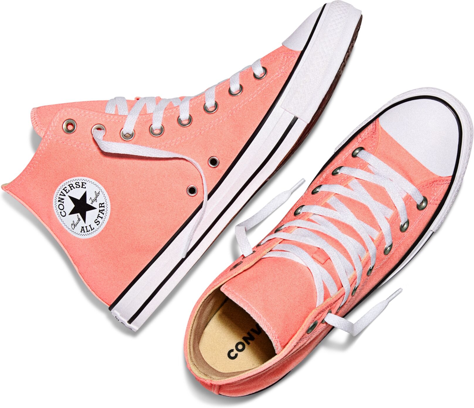 Sneaker CONVERSE "CHUCK TAYLOR ALL STAR", Gr. 38, pink (all heat), Synthetik, Schuhe Sneaker, für sportlichen Look im Alltag, sportlicher Stil, mit Schnürung