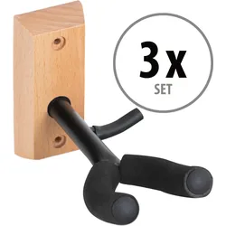 Classic Cantabile Violinenwandhalter Holz 3x Set
