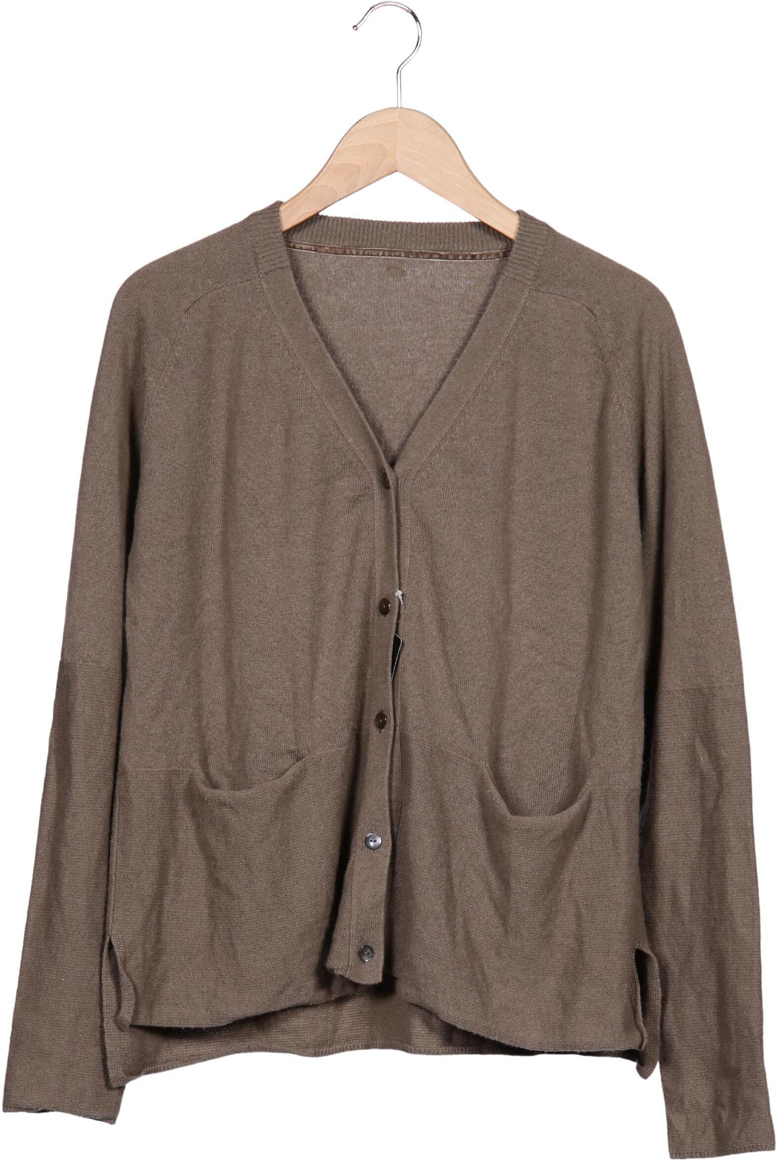 Friendly Hunting Damen Strickjacke, Braun, Gr. S, Kaschmir - Second Hand
