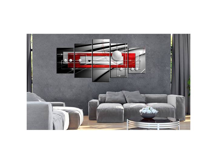 Tableau déco Modern Symmetry Lin Gris 200 x 100cm