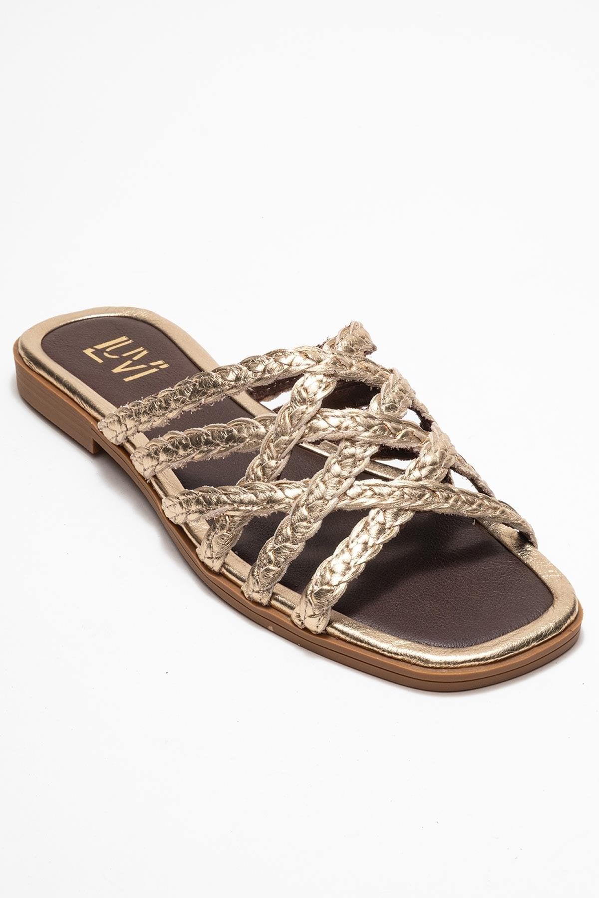 Alisha Leder Slide Sandale