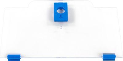 Schäfer Shop Pure Cover hoch für Eurobox Serie Economy 400 x 300 mit offener Front, Kunststoff, blau