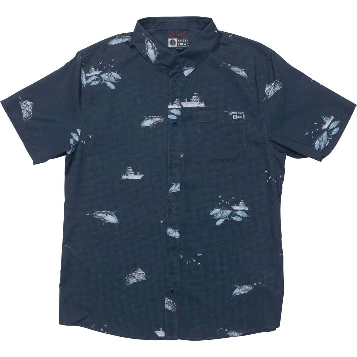 Salty Crew Breezer Perf Button UP midnight navy (MDNTNVY) S 21035159-MDNTNVY-S