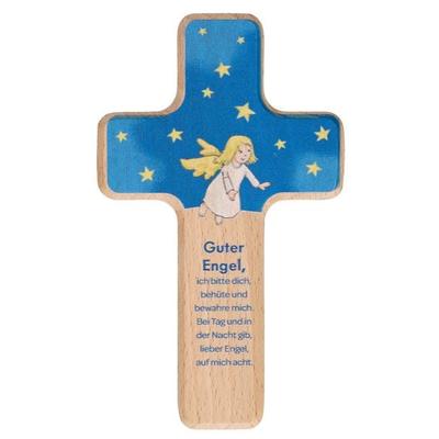 Kinderholzkreuz - Guter Engel, ich bitte dich...