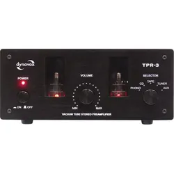 Dynavox TPR-3 Röhrenvorstufe Phono Vorverstärker schwarz