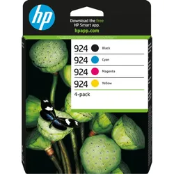 HP 924 / 6C3Z1NE 4er-Pack Original Druckerpatrone Schwarz/Bunt CMYK Instant Ink