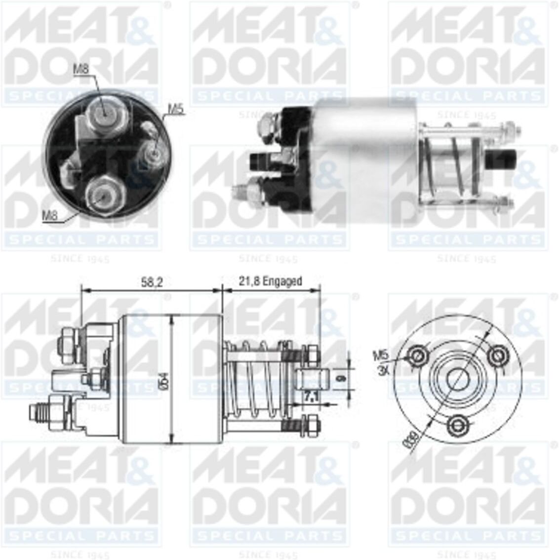 Magnetschalter, Starter MEAT & DORIA 46281