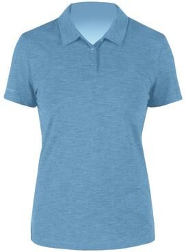 Anetik WPBRZS1 Women's Breeze Tech Polo Shirt in Bahama Heathered size 2XL   Polyester/Spandex Blend