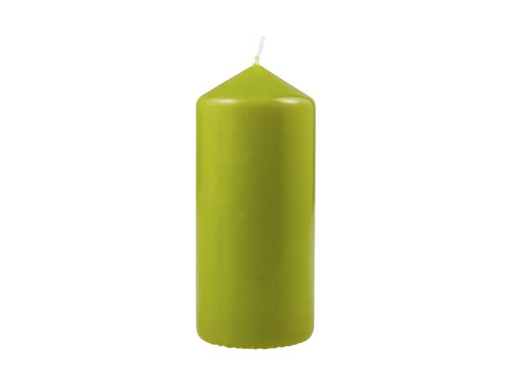 Zylinderkerze Gruen