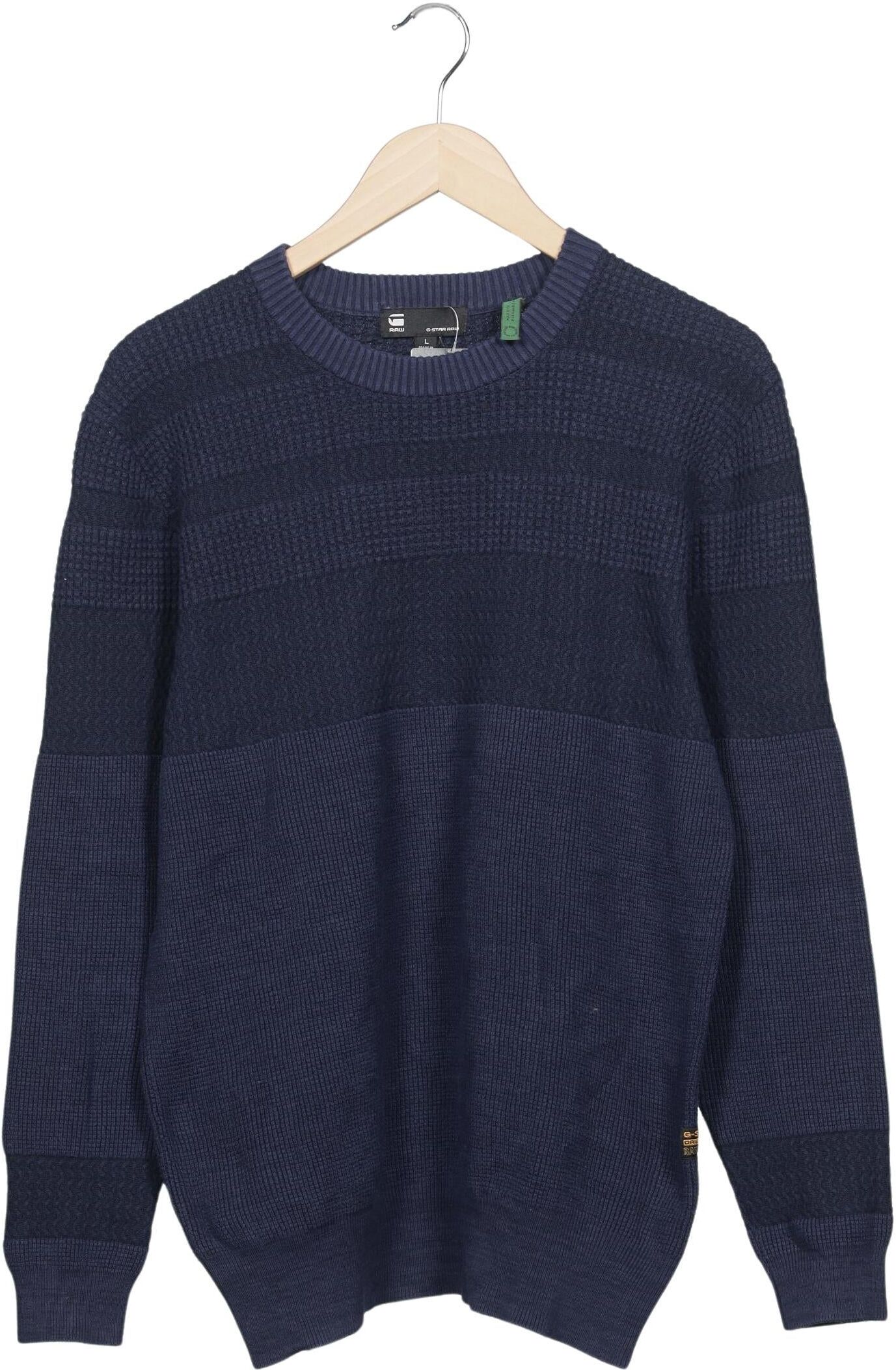 G Star RAW Herren Pullover, Marineblau, Gr. L, Baumwolle - Second Hand