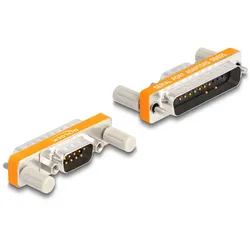 Delock Adapter D-Sub 9 Pin Stecker mit Muttern zu D-Sub 25 Pin Stecker mit Schrauben