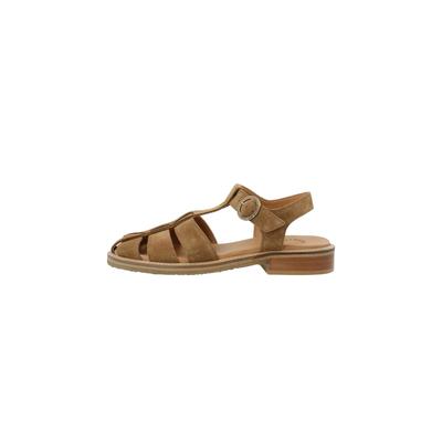 Sandalette CA'SHOTT "Ca'Shott sandalette CASGRACE", Damen, Gr. 41, Normalschaft, braun (toffee), Obermaterial: 100% Leder, Schuhe Sandalette
