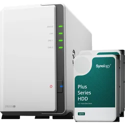 Synology DS223j (2 x 6 TB, Synology HAT 33xx), NAS, Weiss