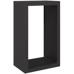 vidaXL Brennholzregal Schwarz 60x40x100 cm Stahl