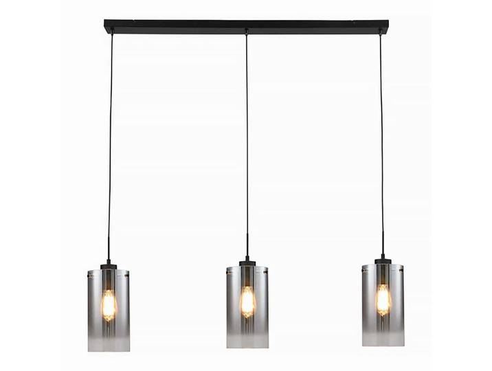 Freelight Hanglamp Ventotto 3 lichts -2e kans- L 100 cm rook glas zwart