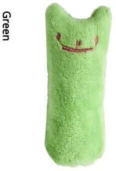 Uplift Treasures Interactive Catnip Plush Chew Toy green