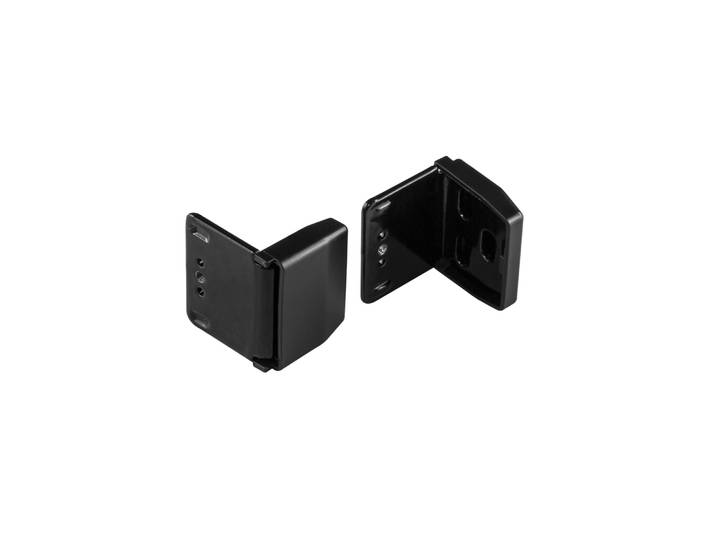 COSIFLOR Montagewinkel inkl. Abdeckkappe und Schrauben, schwarz
