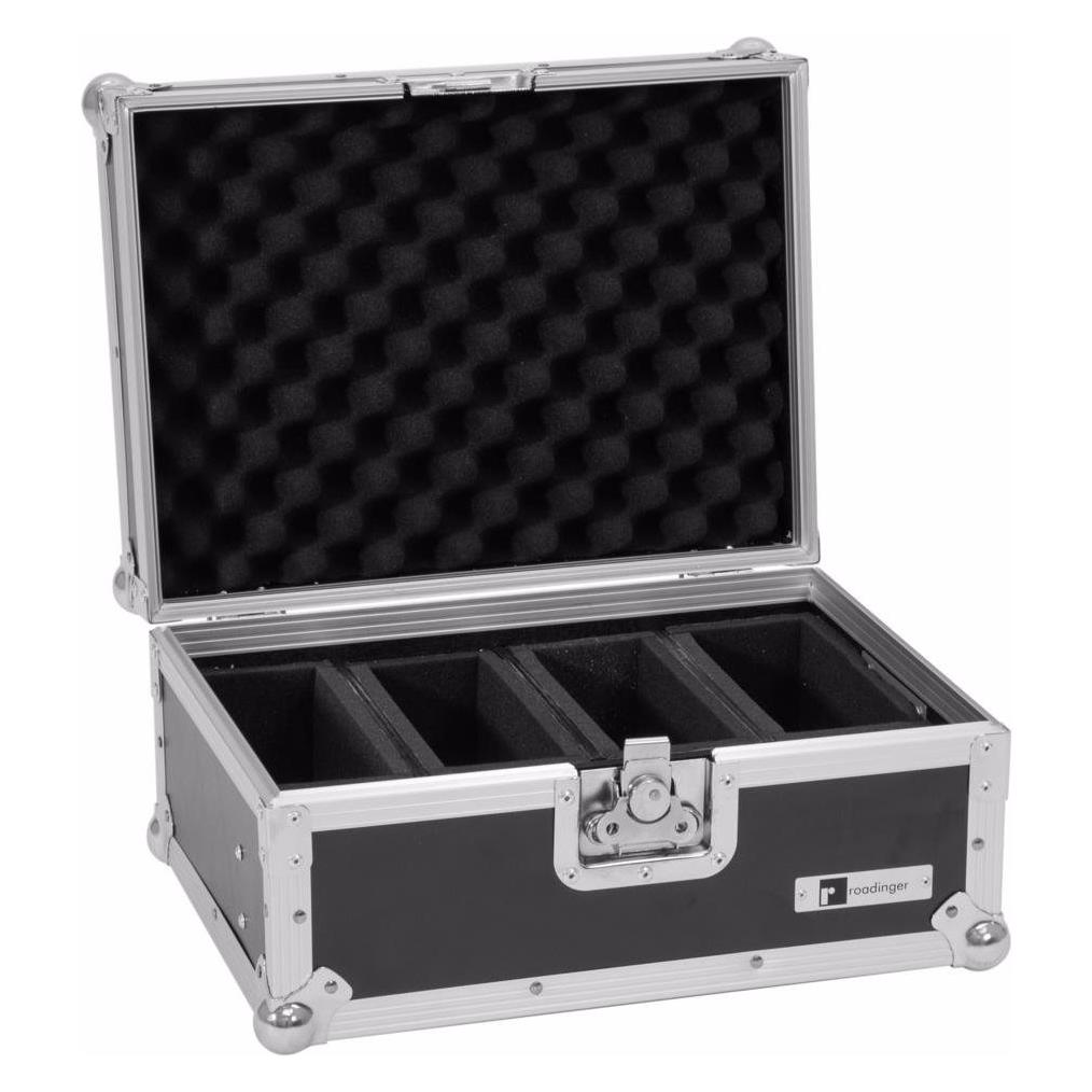 Roadinger Flightcase EC-4AC 4x AKKU Flat Light Serie (31005057)