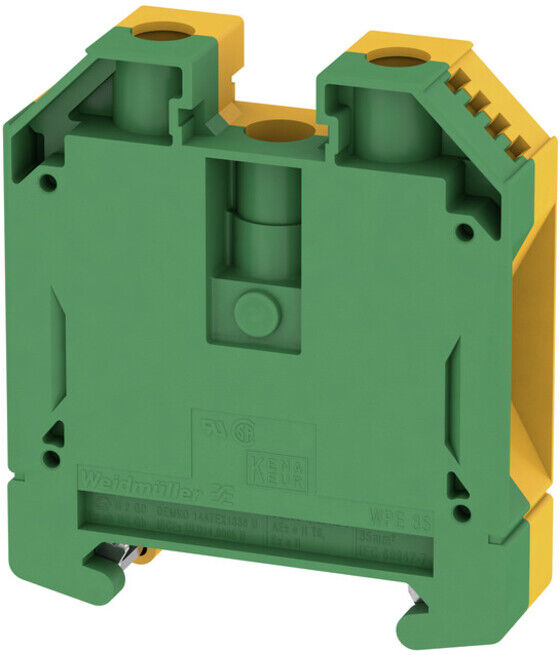 Weidmüller borne de terre 56x16x63mm WPE 35 (0454225)