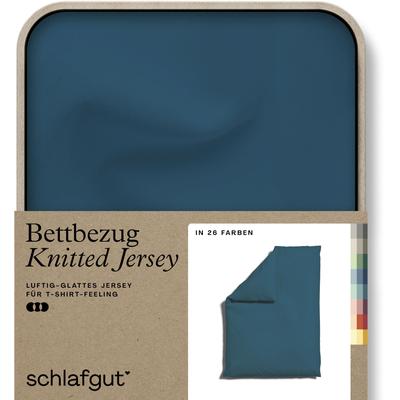 Schlafgut "Premium Bettbezug Knitted Jersey (1 St)" Ton-in-Ton Reißverschluss, Bio-Baumwolle mit Elasthan, Uni, OEKO Tex