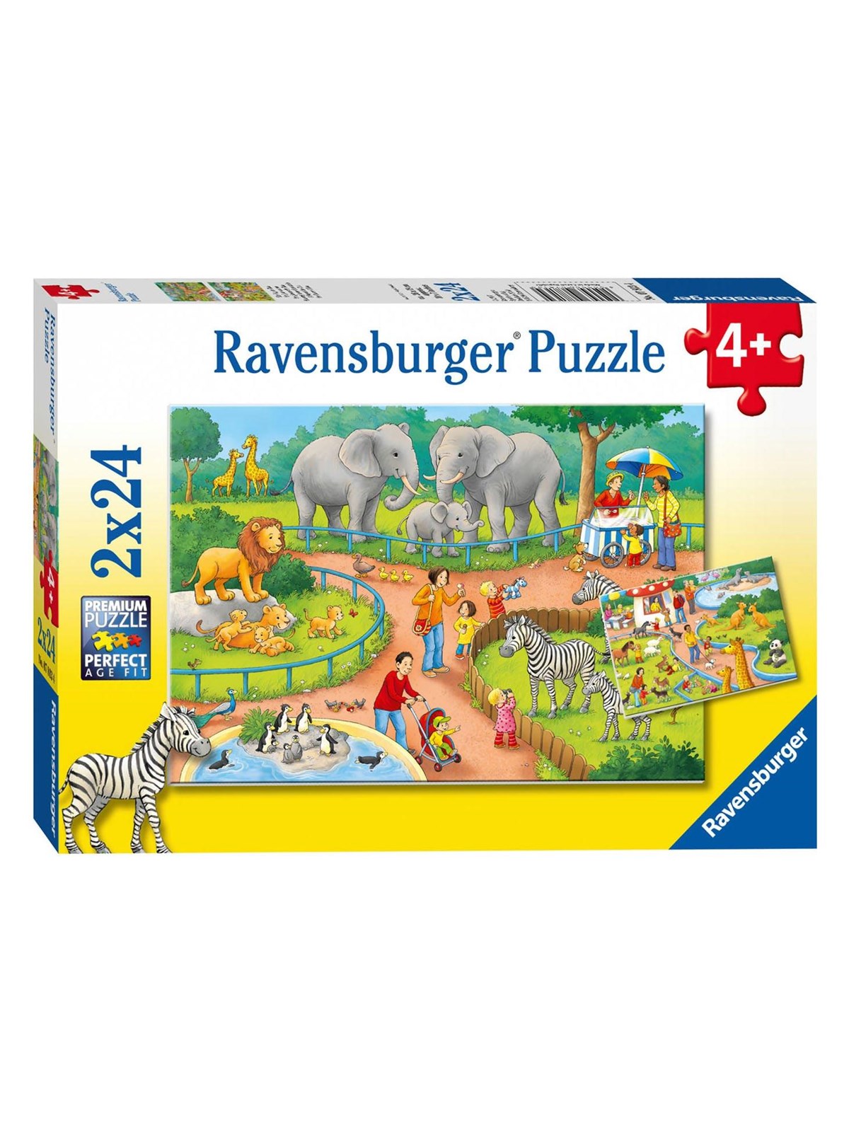 Ravensburger Puzzle A Day at the Zoo 2x24st. 2D Puzzles