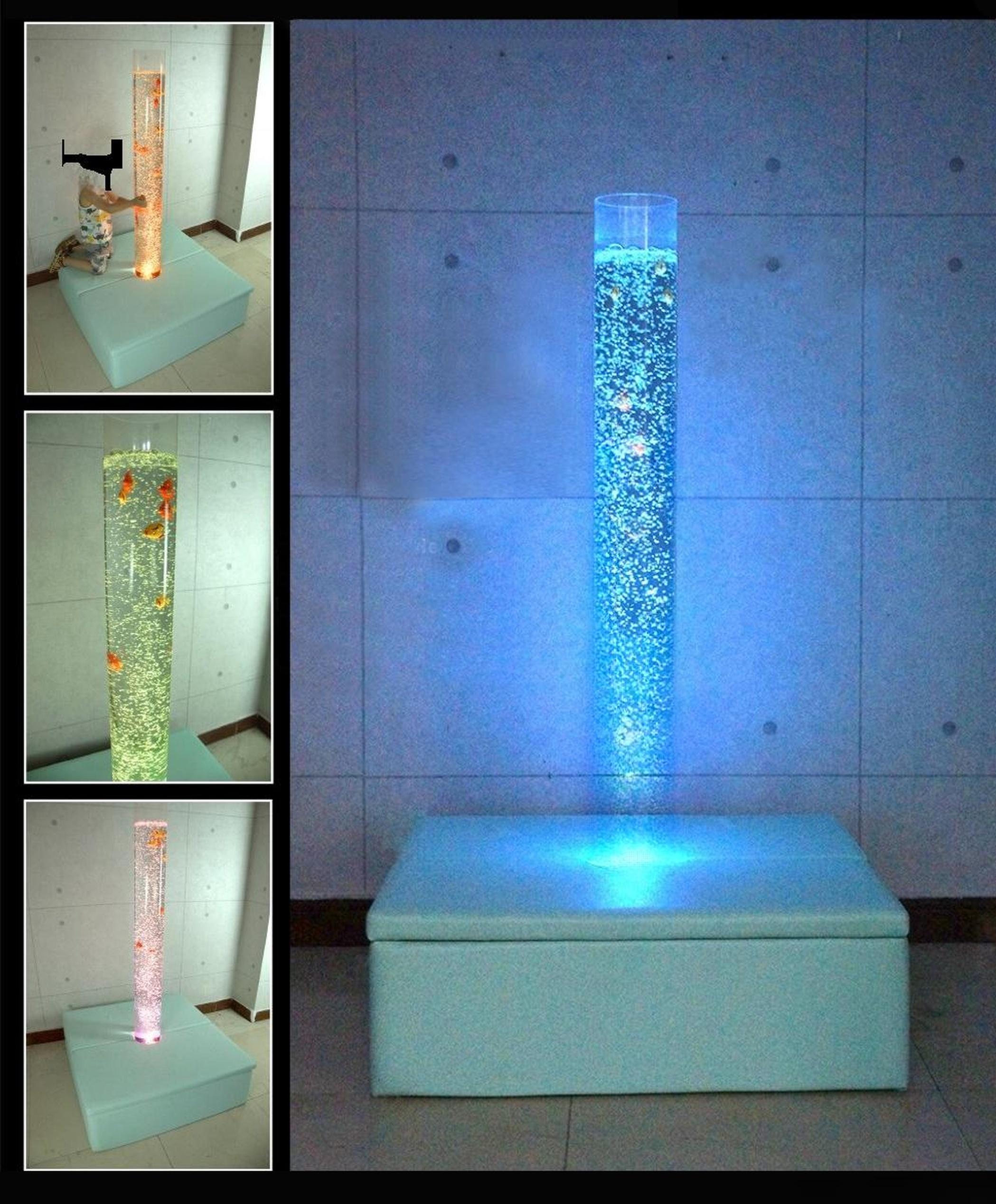 Wasser Wände Säule Wasserwand Spielecke Kinderzimmer Beleuchtung Wassersäulen