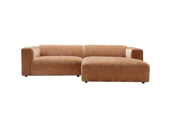 Ecksofa Emma Stoff Rost B 268 T 102 cm
